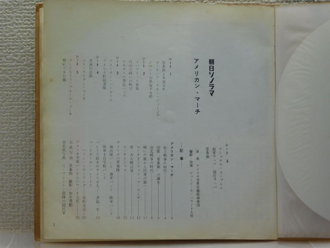 アメリカンマーチレコード　アメリカ空軍交響吹奏楽団演奏(1961年 昭和36年)