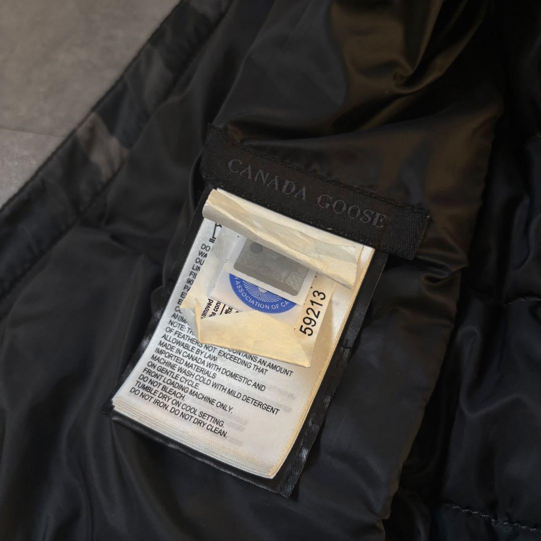 【超希少モデル❗️】カナダグース　ブラックロゴ　ダウンジャケット　カモ柄　迷彩　S