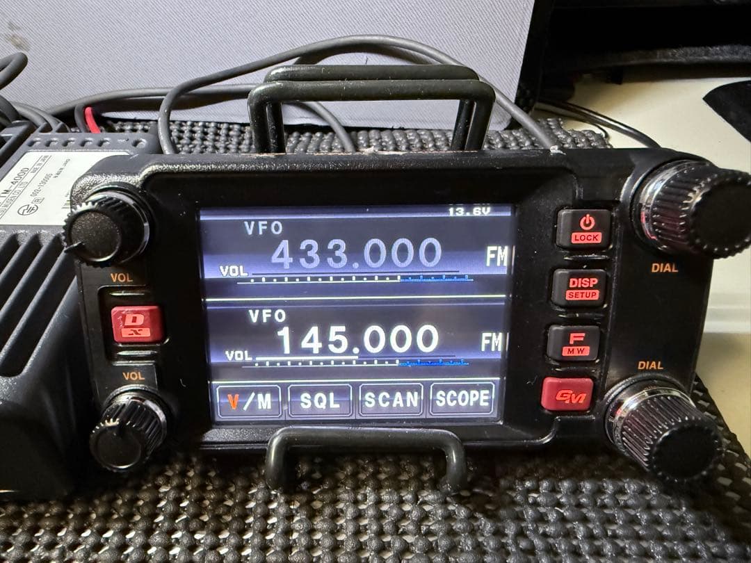 YAESU FTM-400D　144/430MHz トランシーバー20Ｗ機　美品