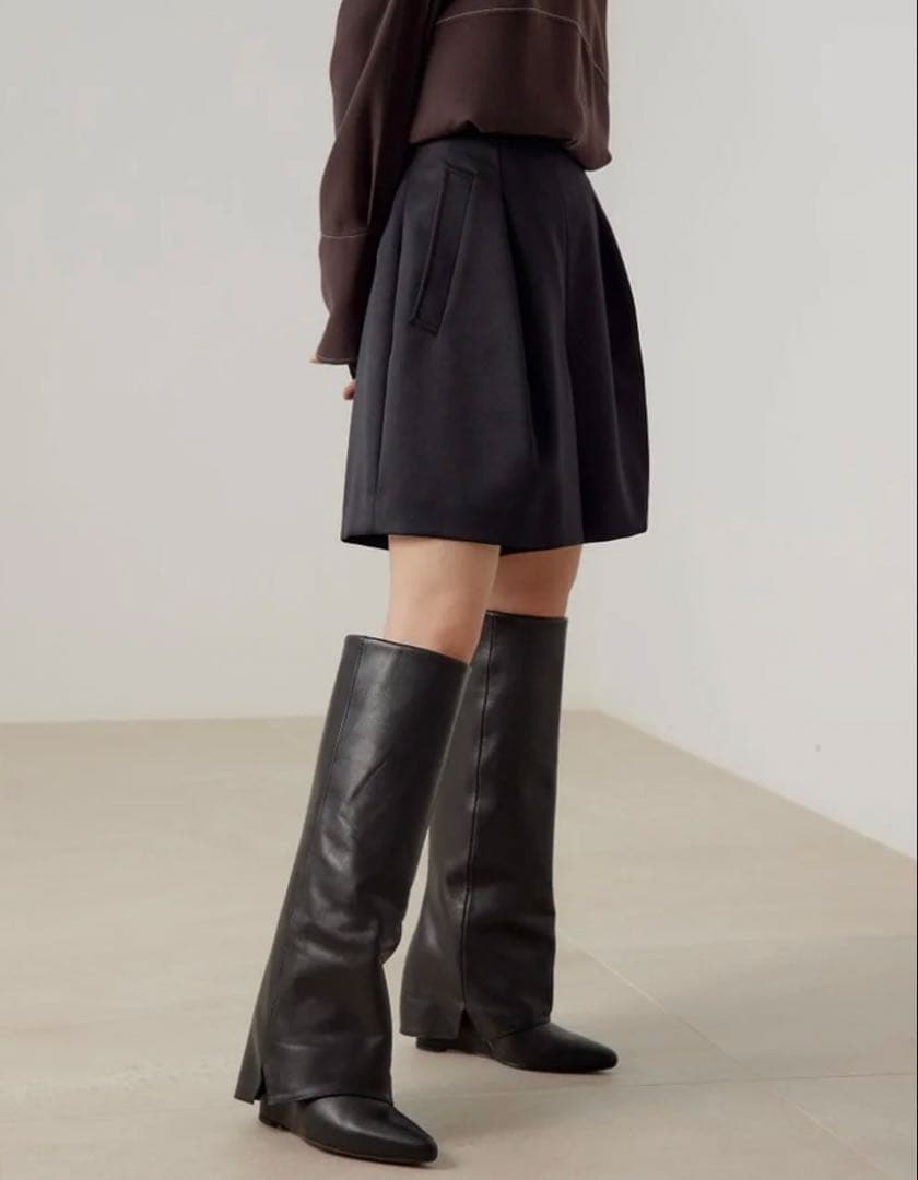 EMMEL REFINES EM タック ポケット ショートパンツ　ブラックM