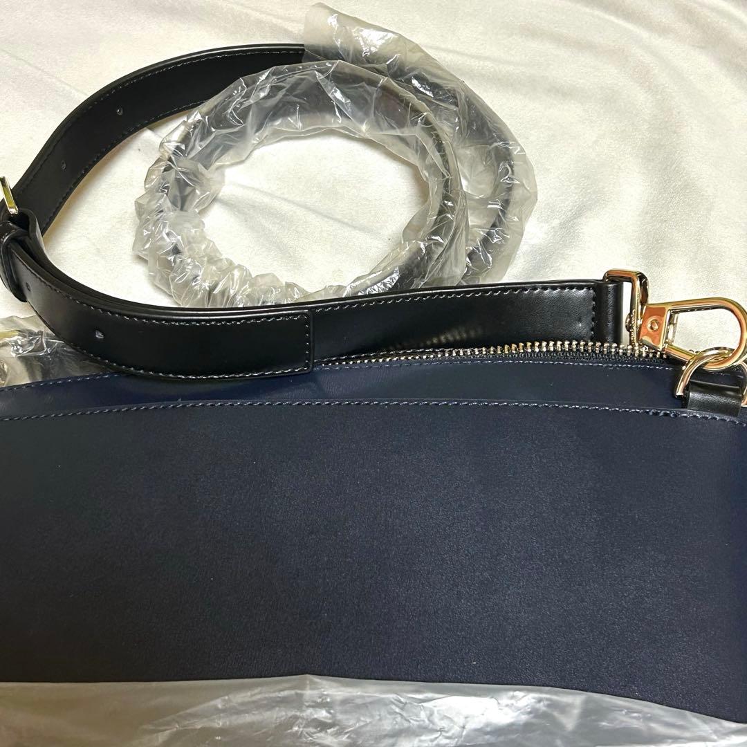 Paul Smith ネイビーレザービジネスバッグ