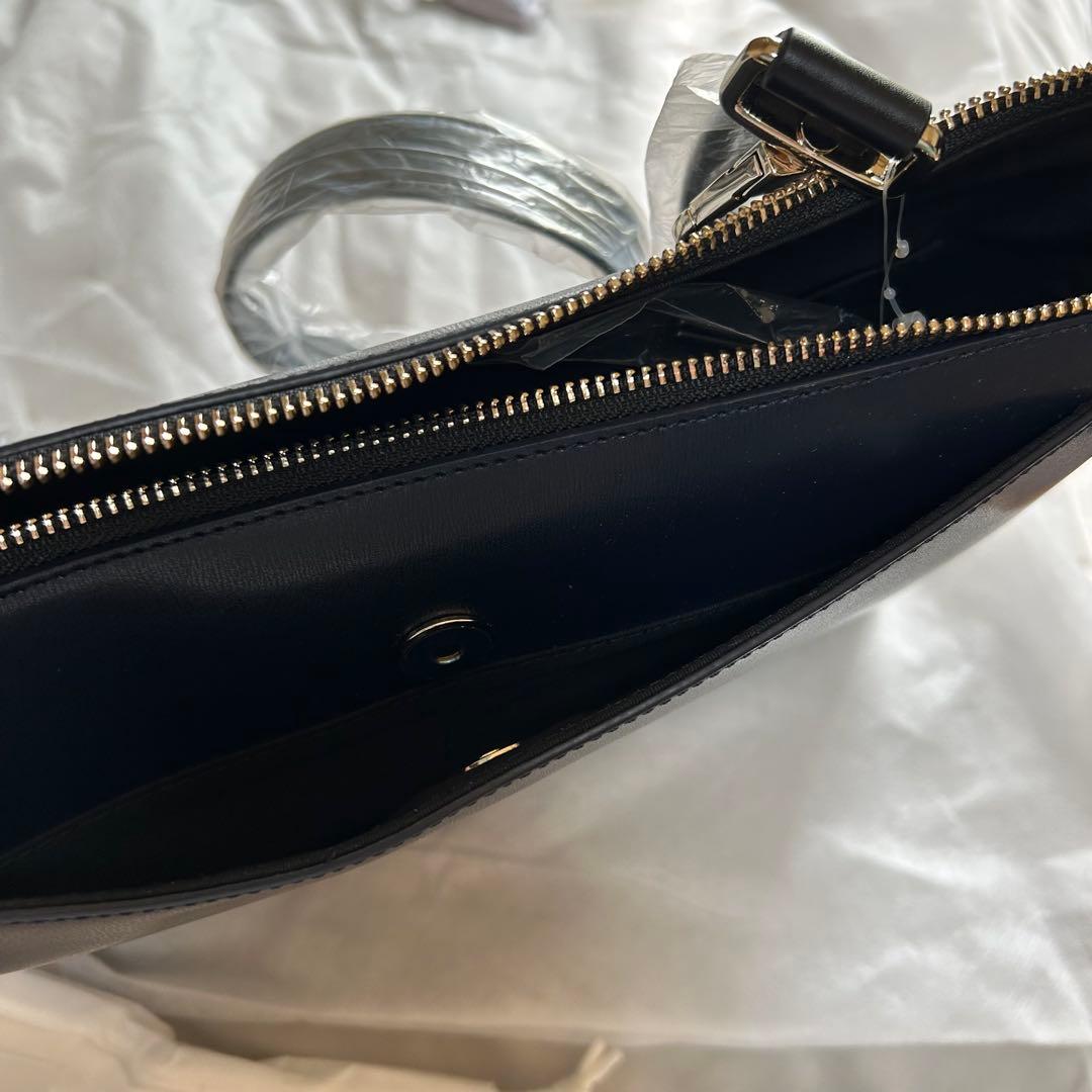 Paul Smith ネイビーレザービジネスバッグ