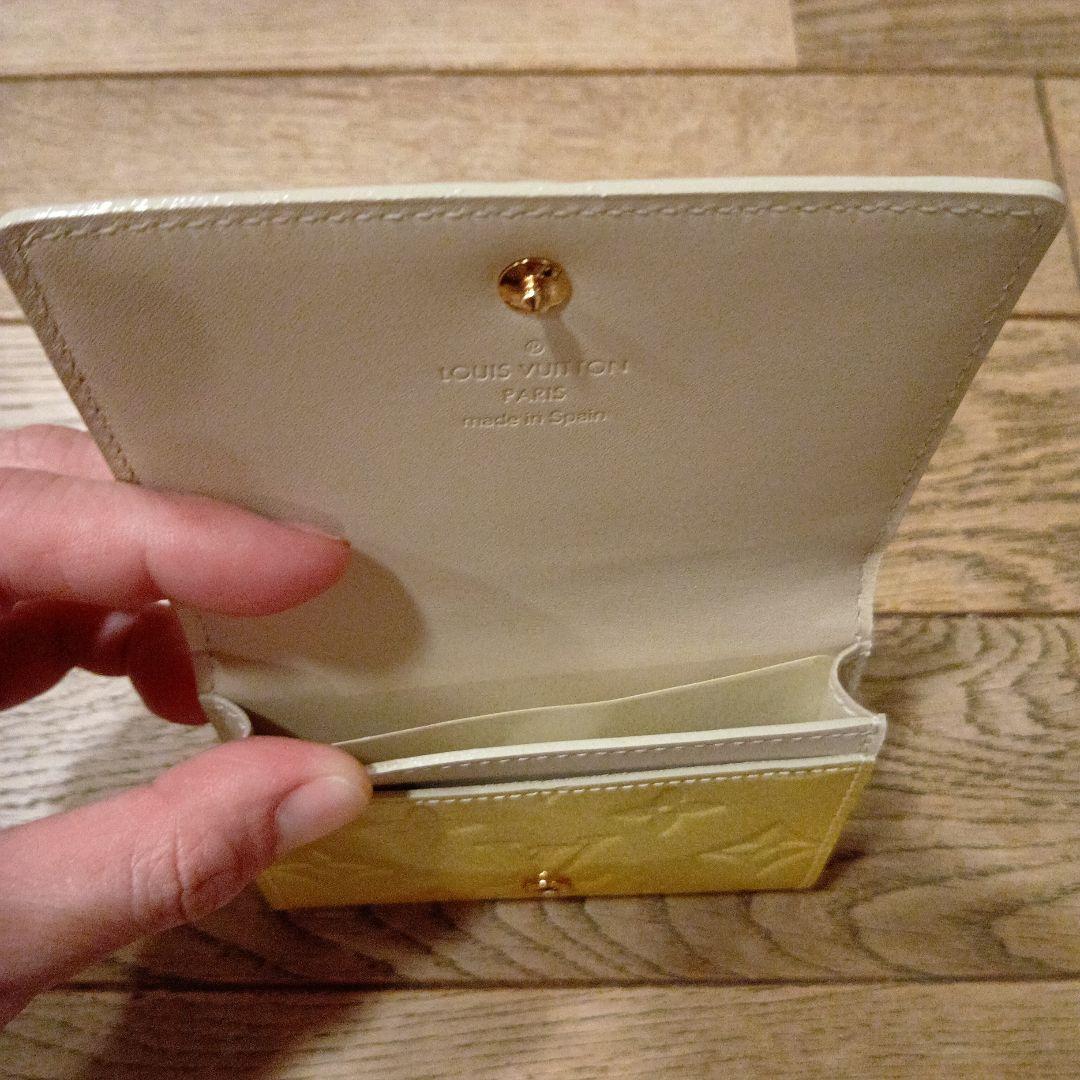 【新品、変色有】ルイヴィトン　ヴェルニ　総柄　名刺ケース　カードケース　エナメル