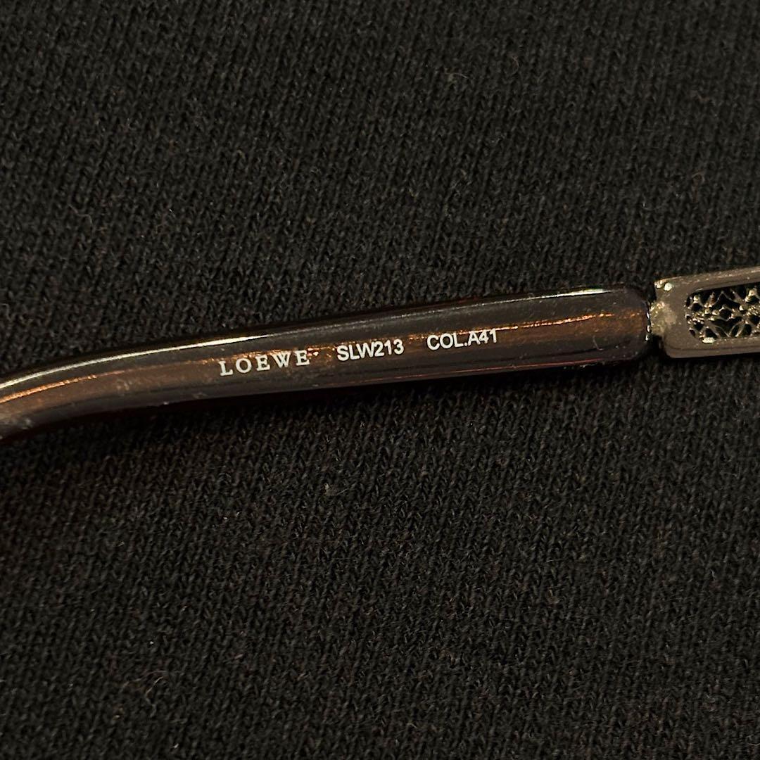 LOEWE サングラス アナグラム ツーポイント リムレス 度入り 男女兼用