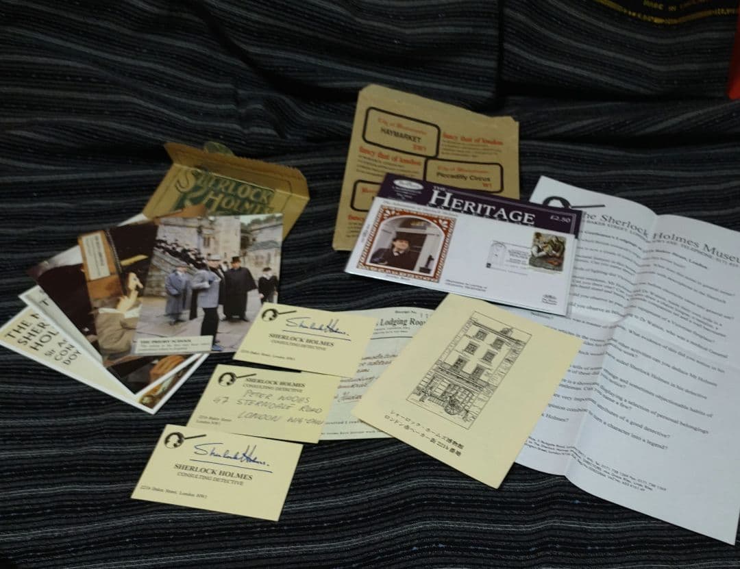 シャーロック・ホームズ全集&ロンドン現地購入葉書他