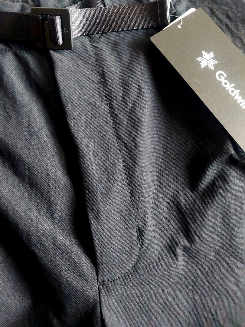 新品　Goldwin ワンタックテーパードアンクルパンツ　BLK