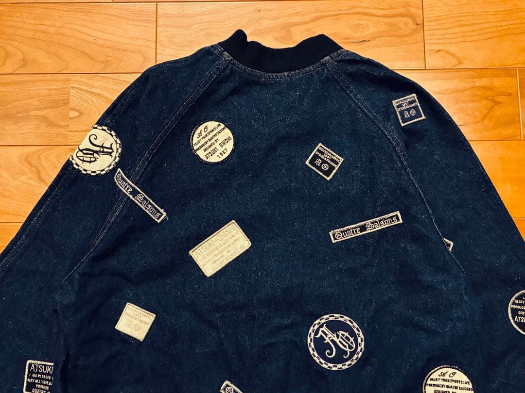 ATSUKI ONISHI アツキオオニシ　デニム　Gジャン 総柄　ワッペン　M