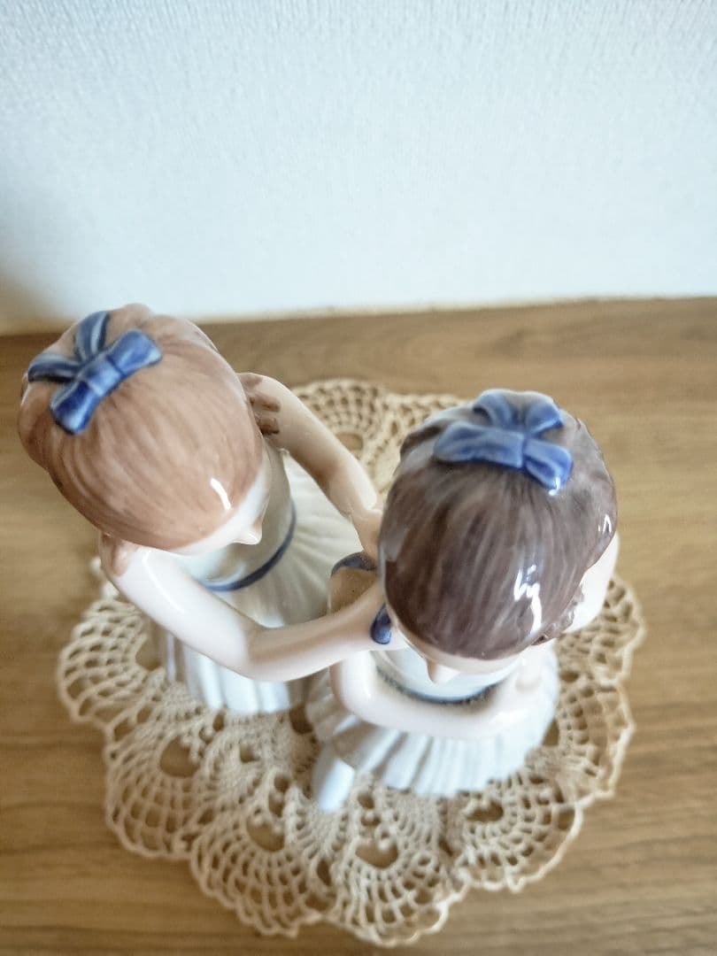 ロイヤル・コペンハーゲン　フィギュリン　バレリーナ バレエ　置物 陶器製 2人