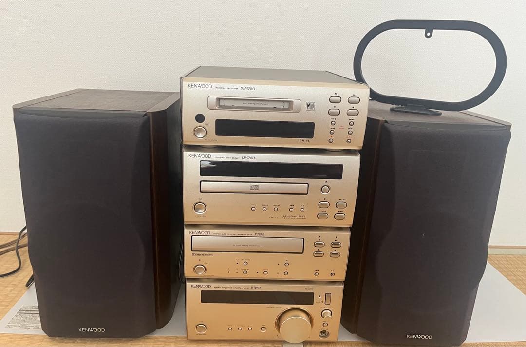 KENWOOD CD・MD・カセットデッキ ゴールド