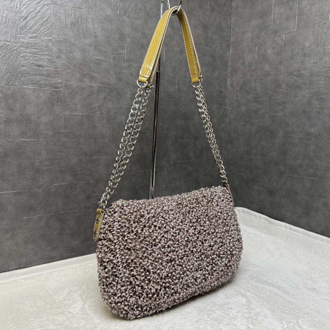 美品☆ANTEPRIMA ワイヤーバッグ　パーティバッグ チェーンショルダー