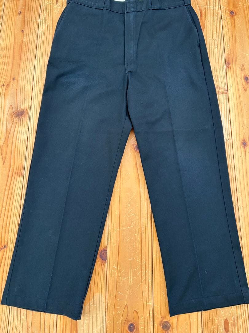 80s USA製 Dickies874 ブラックタロン W38
