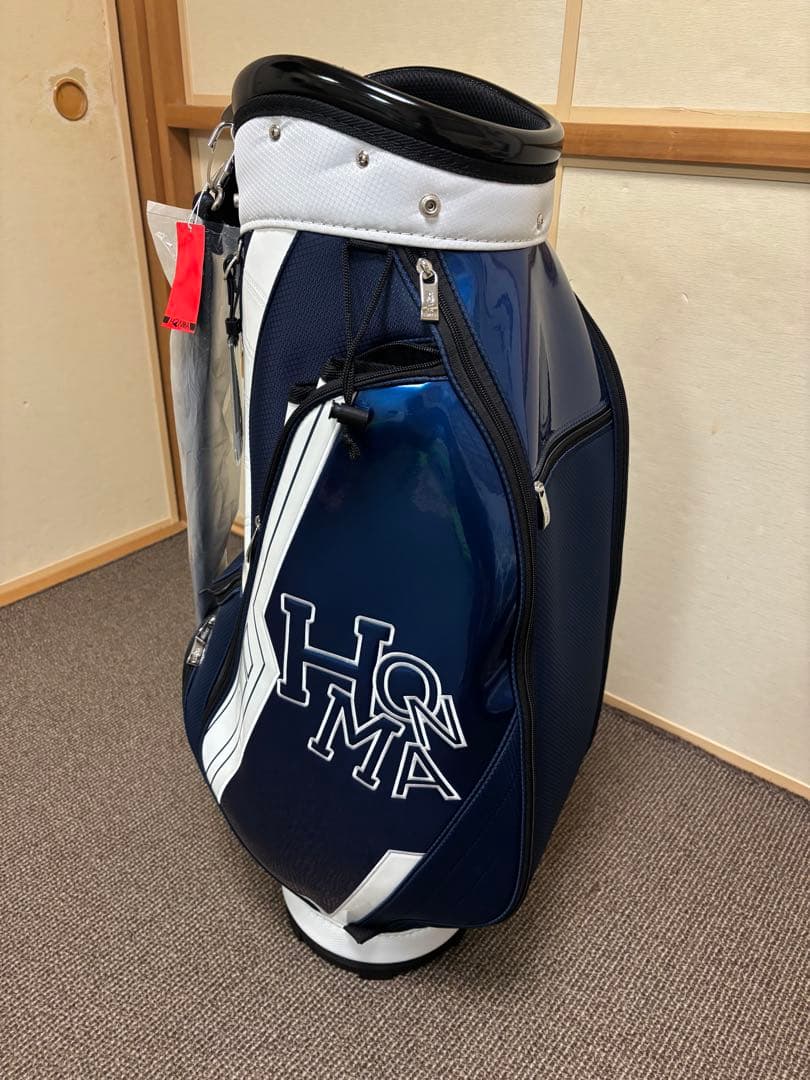 HONMA ゴルフバッグ ネイビー カバー付き