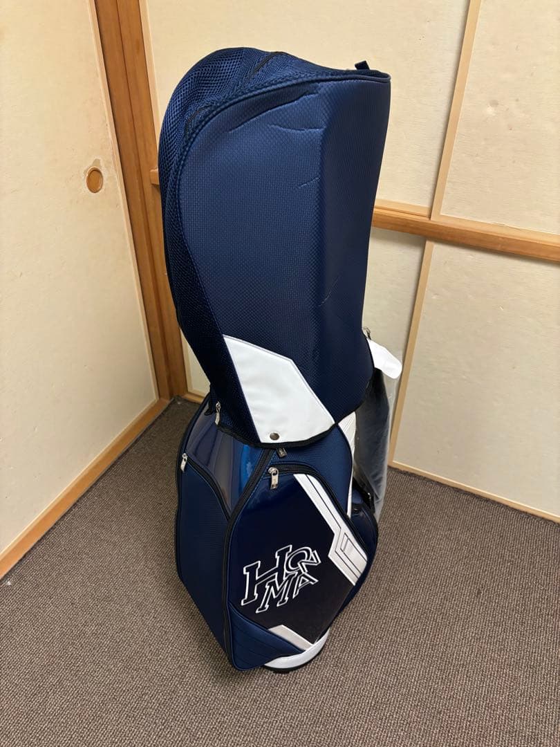 HONMA ゴルフバッグ ネイビー カバー付き
