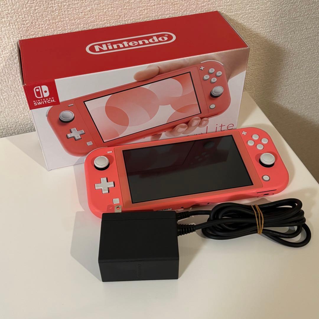 Nintendo Switch Lite コーラル ピンク どうぶつの森付き