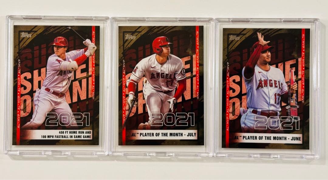 【25枚限定 シリアル】Topps 大谷 翔平 エンゼルス カード 3枚セット