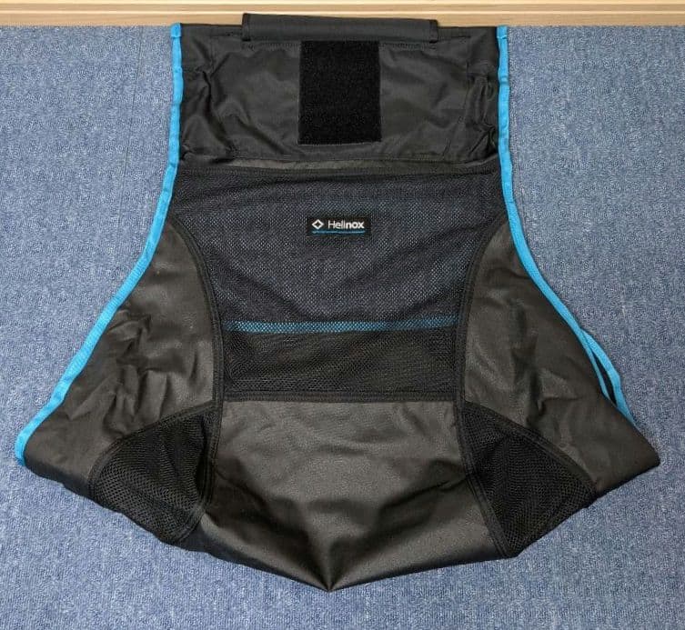 美品 Helinox ヘリノックス サンセットチェア ブルー ブラック