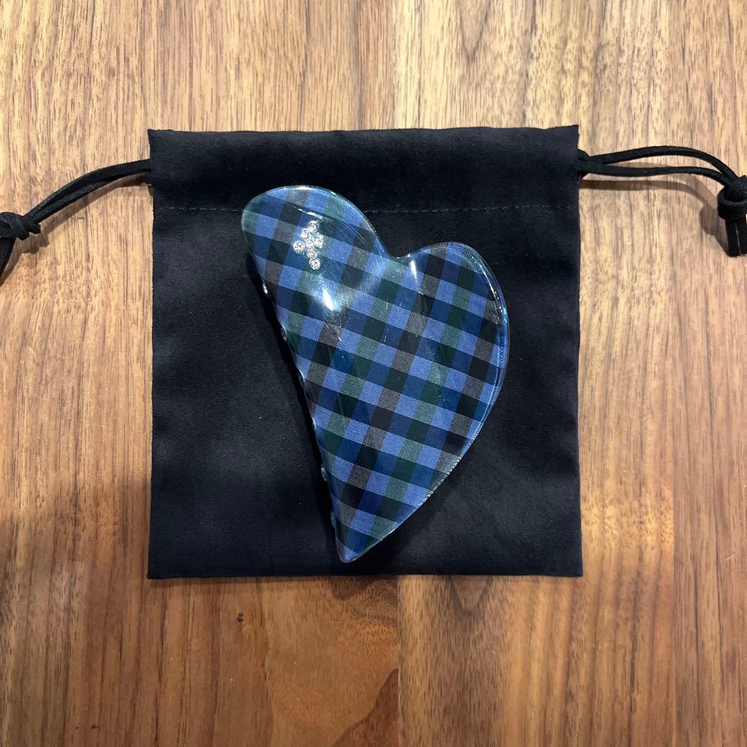 familiar　ヘアクリップ　青