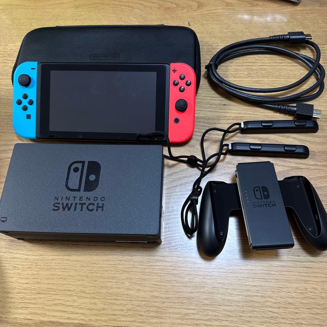 Nintendo Switch 本体 青/赤&ケース