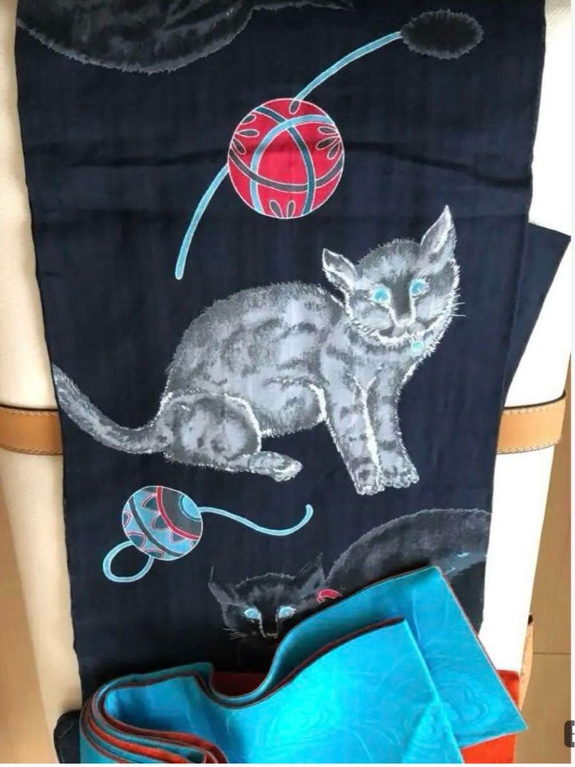 猫柄の浴衣　岡重　新品・未使用品