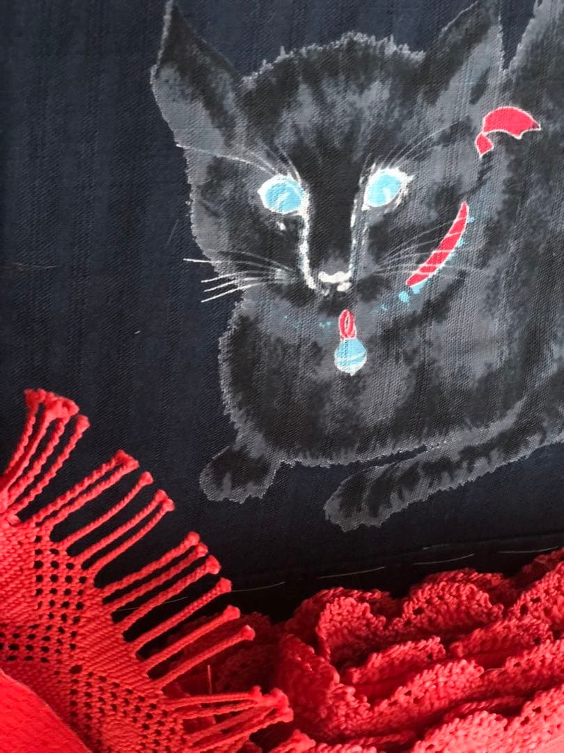 猫柄の浴衣　岡重　新品・未使用品