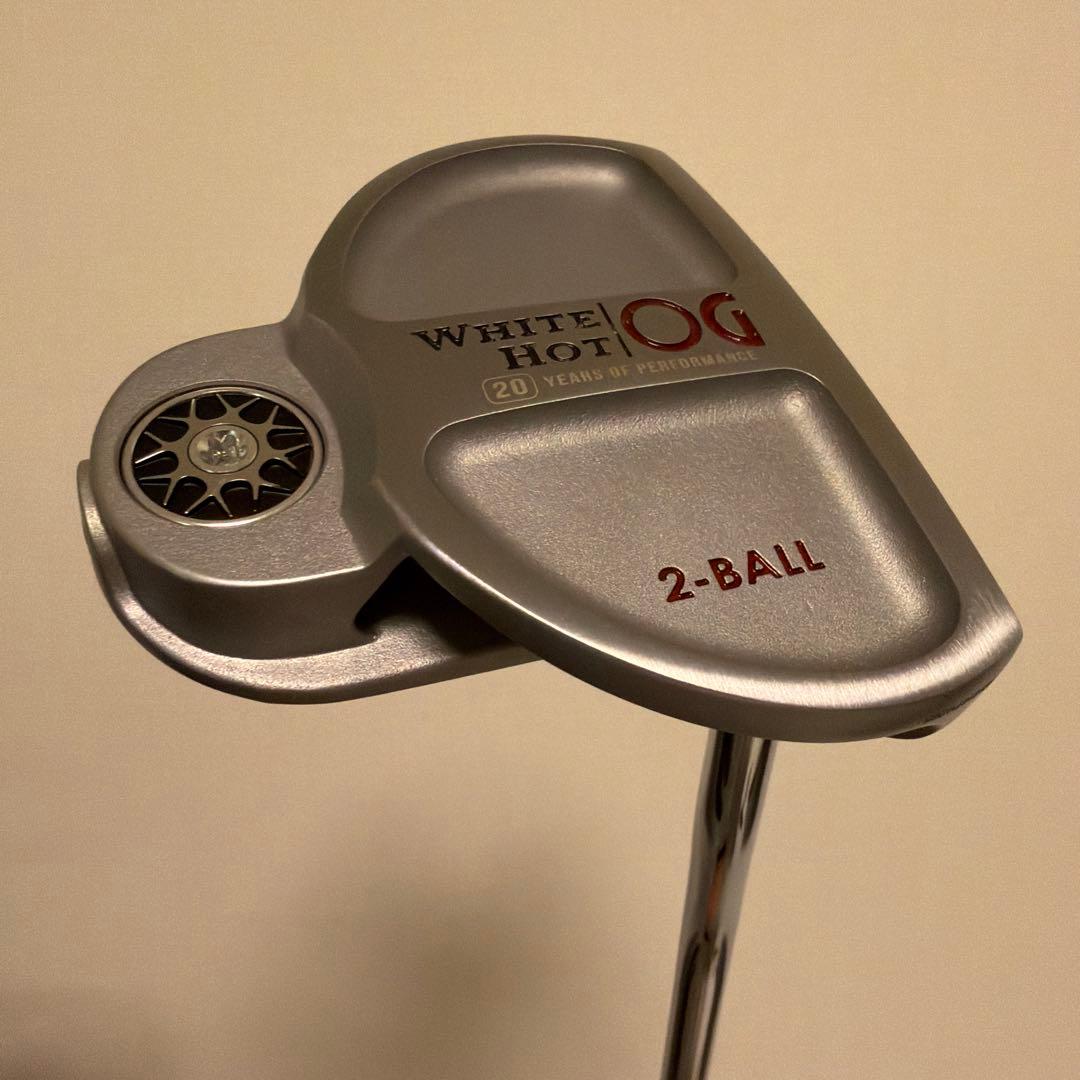 【美品】WHITE HOT OG 2-BALL パター 33インチ