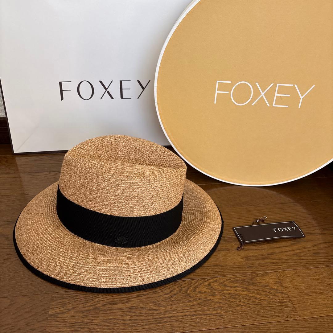 FOXEY ストローハット麦わら帽子