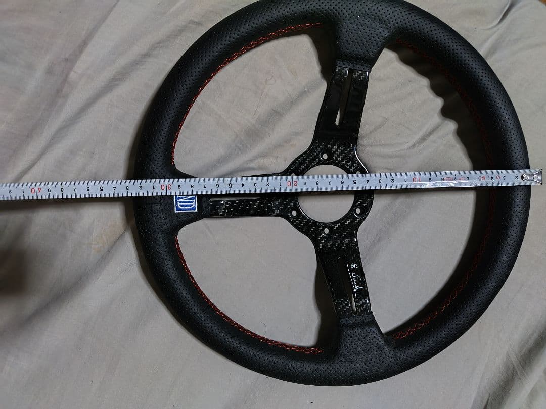 ND ステアリング 直径35cm ブラック/レッド