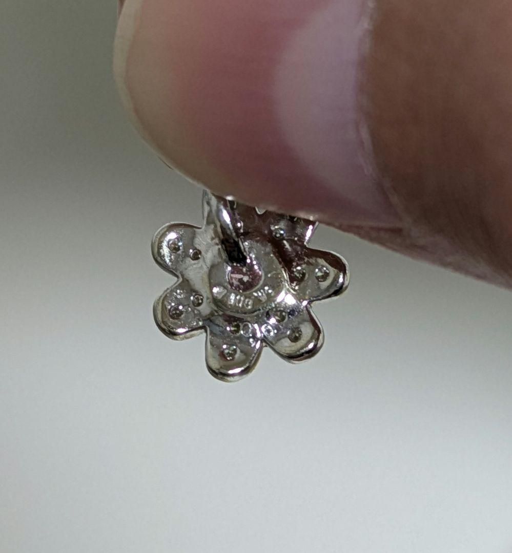 M*K様 K18WG 天然ピンクダイヤ0.10ct ネックレストップ