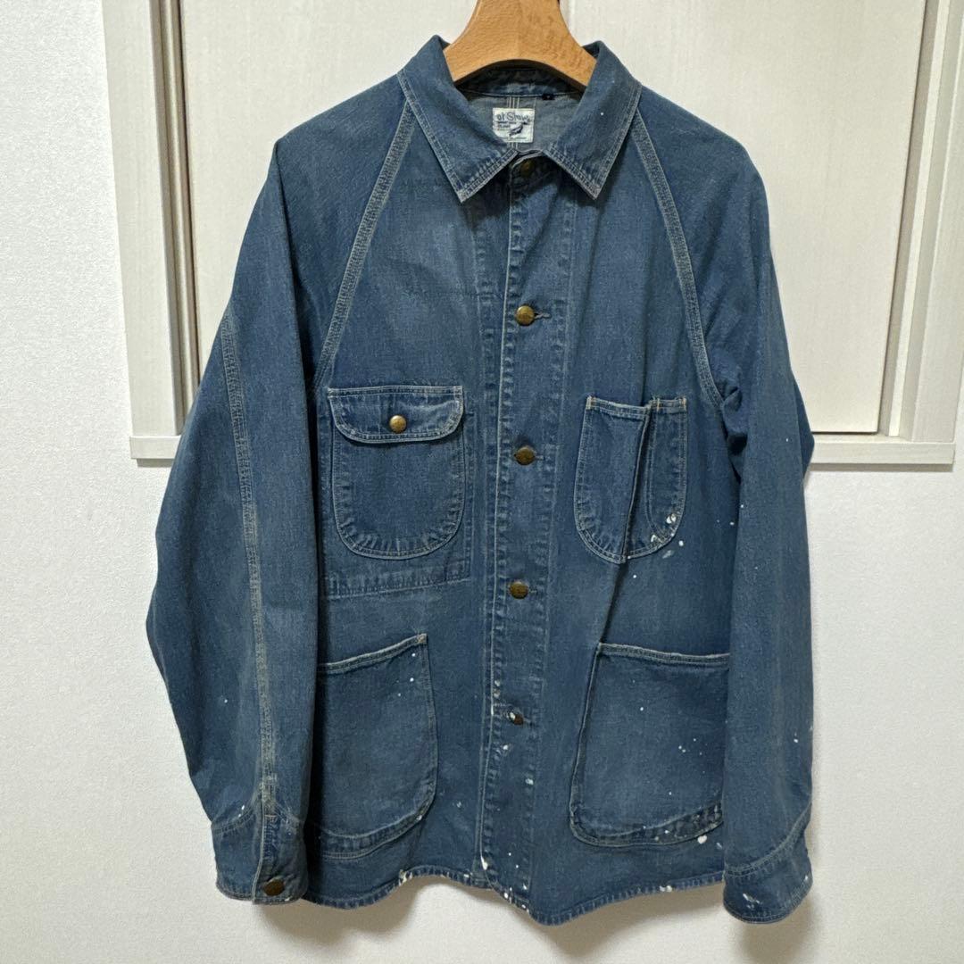 orSlow デニムカバーオール　ビームス別注　ペインター加工