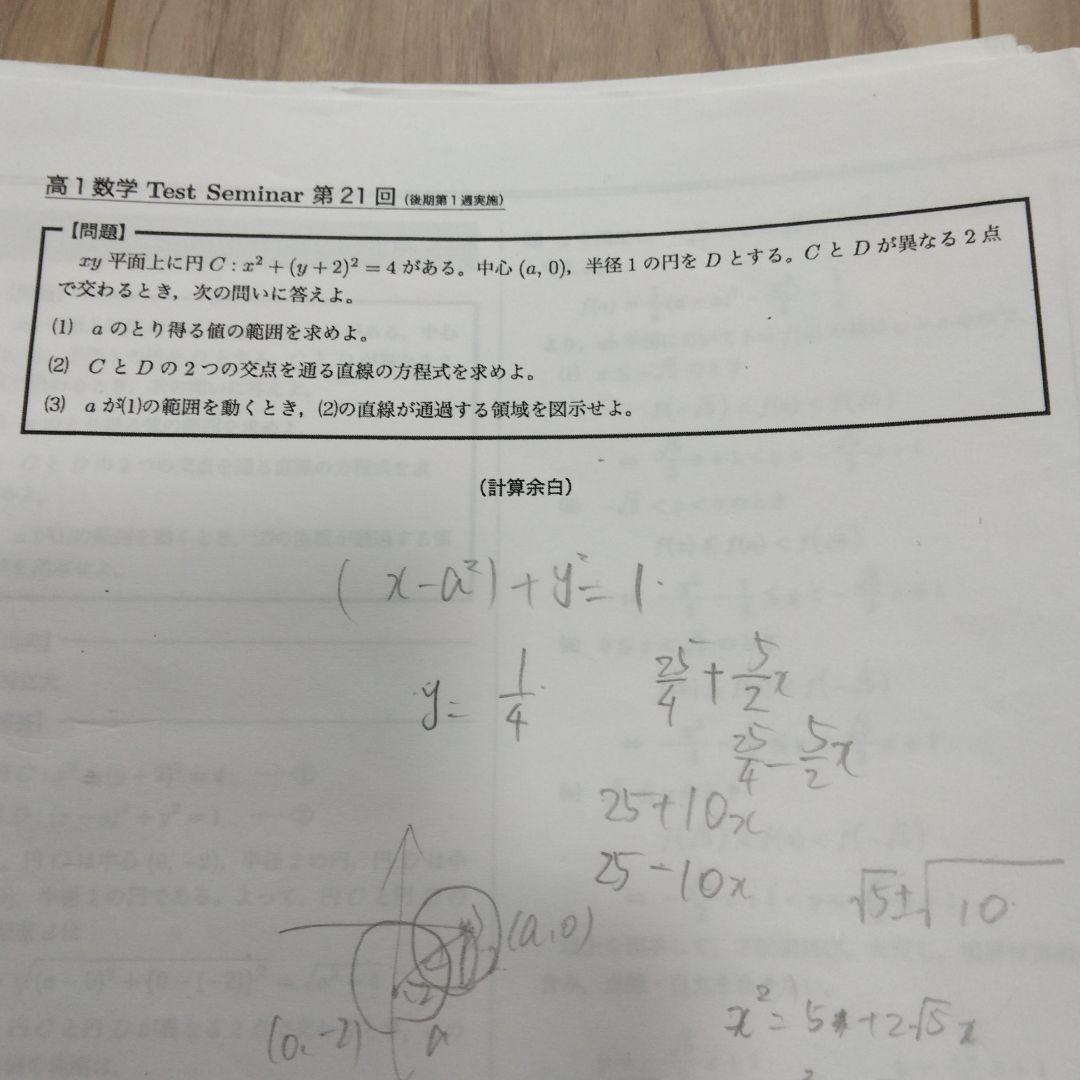 鉄緑会　高１数学後期　数学発展講座第2部