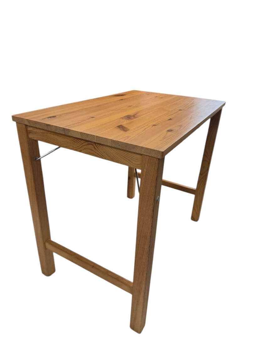 ナチュラルウッド カウンターテーブル　折りたたみ式