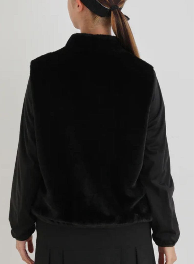 JUN&ROPE フェイクファーブルゾン 黒