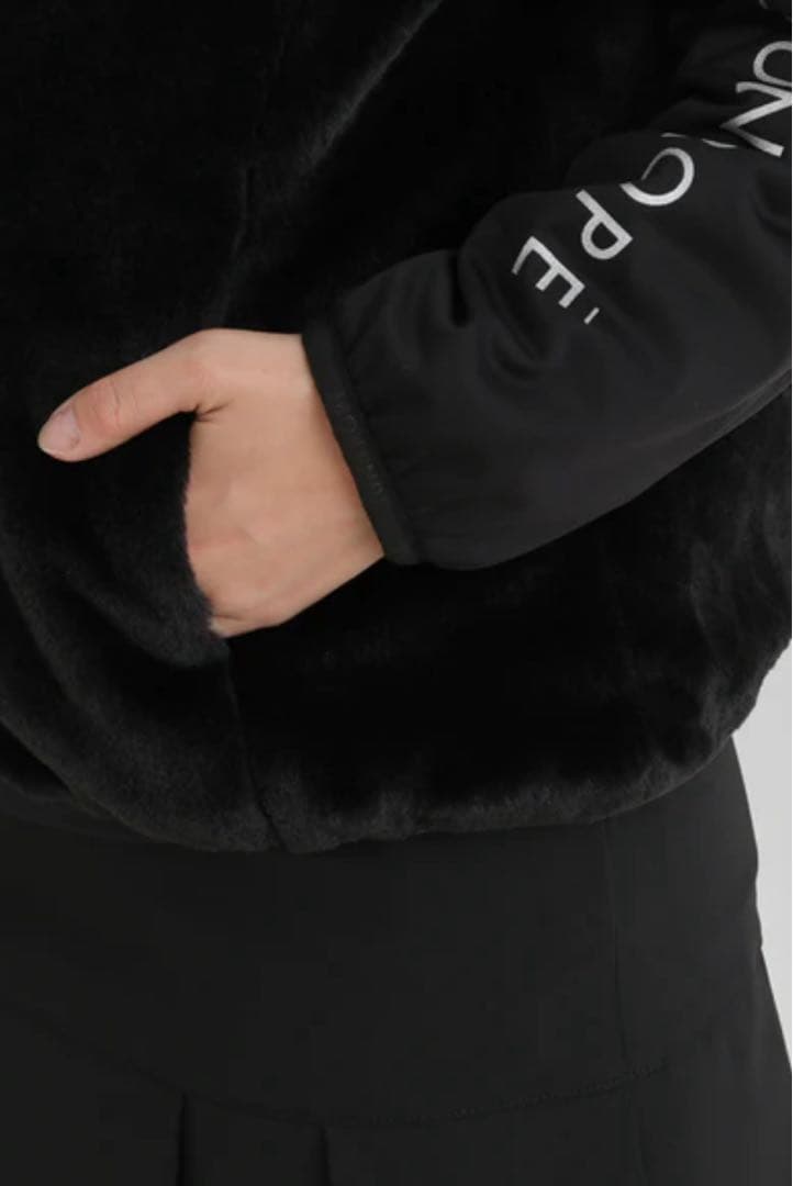 JUN&ROPE フェイクファーブルゾン 黒