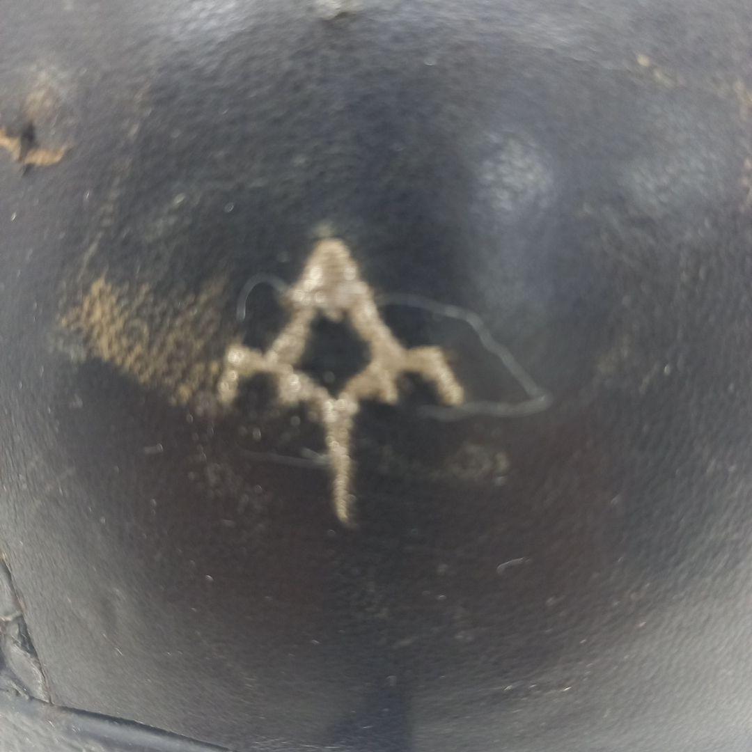 バックボーンパッチワークヘルメット 本革レザーパッチワークヘルメット(装飾用)