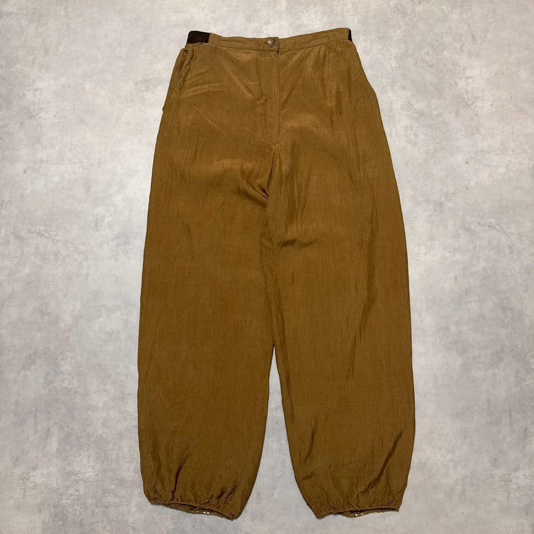 良色◎ ~90s GIORGIO ARMANI 光沢 パンツ DM1414