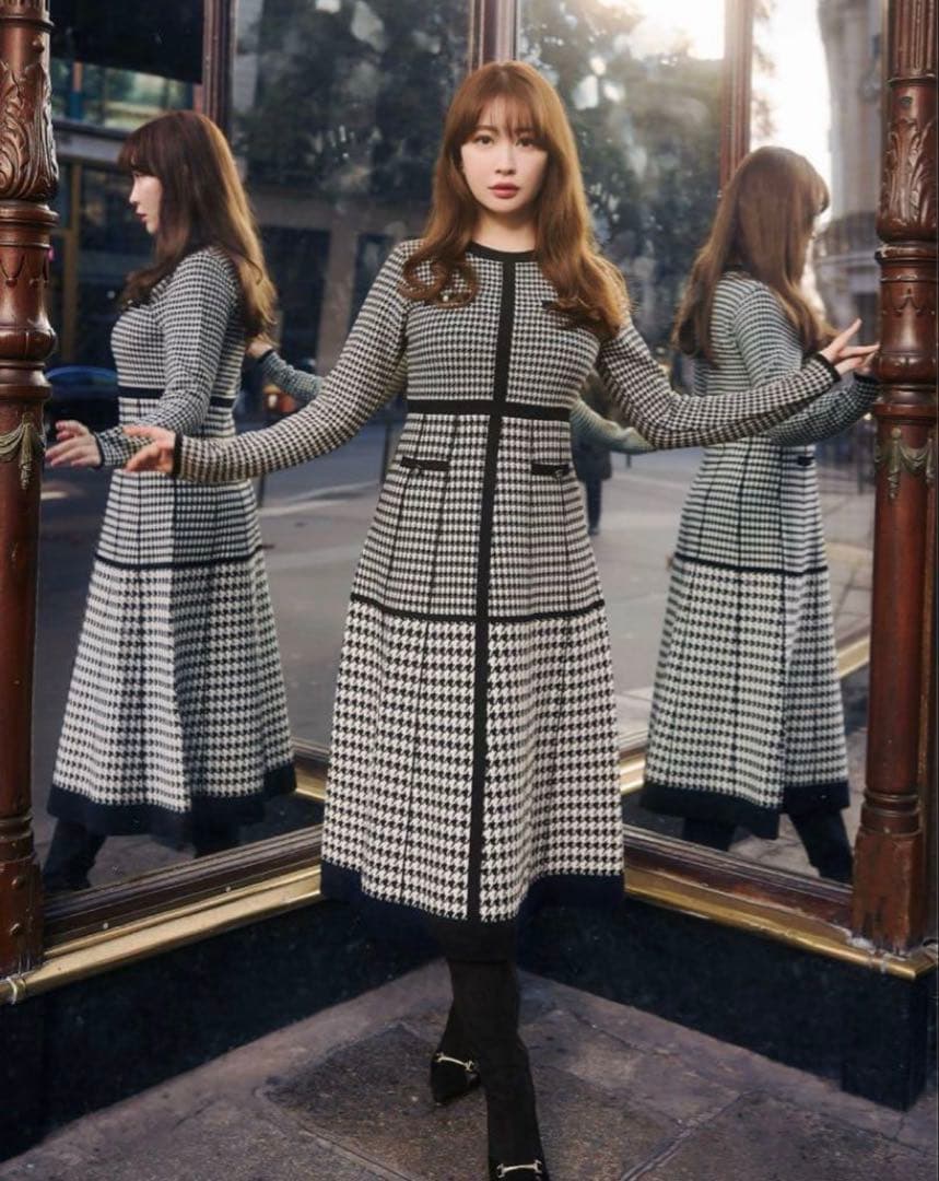 ワンピース Herlipto Montaigne Knit Long Dress