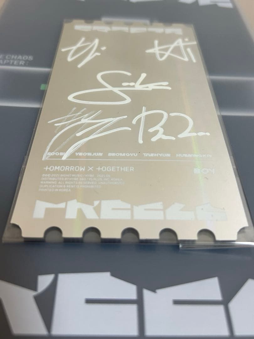 K-POP・アジア txt FREEZE LIMITED PHOTO TICKET