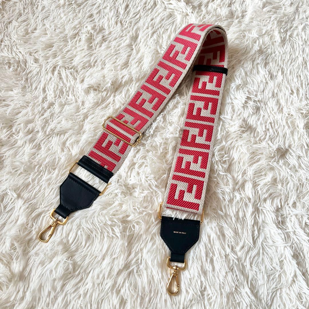 FENDI フェンディ　ショルダーストラップ ストラップ　ユー　ズッカ柄
