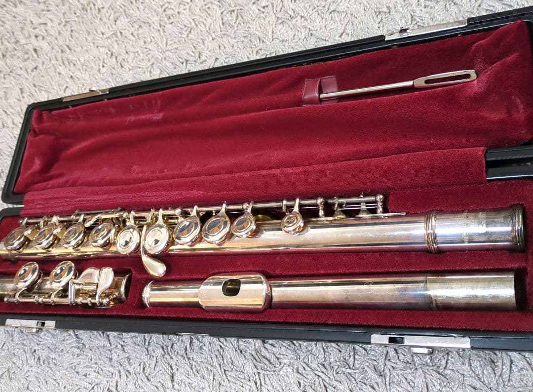 【要修理】ヤマハ フルート YFL211S ケース付 　部品取り等に