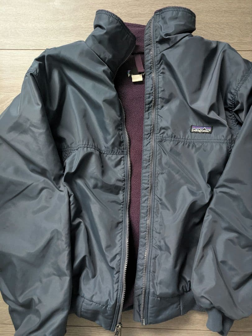 Patagonia　シェルドシンチラ　キャプリーン　美品ブルーブラックusa着画