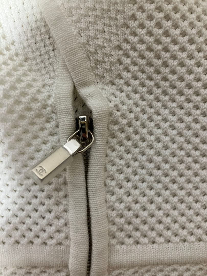 CHANELシャネル ホワイトジャケットミニワンピース 34