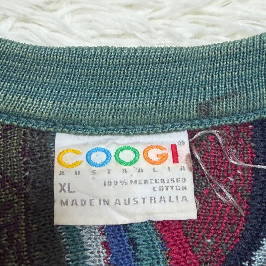COOGI クージー ニット 3Dニット セーター 厚手 クルーネック XL