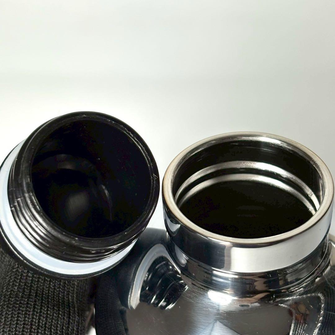 プラダ PRADA ウォーターボトル 水筒 500ml ステンレス シルバー.