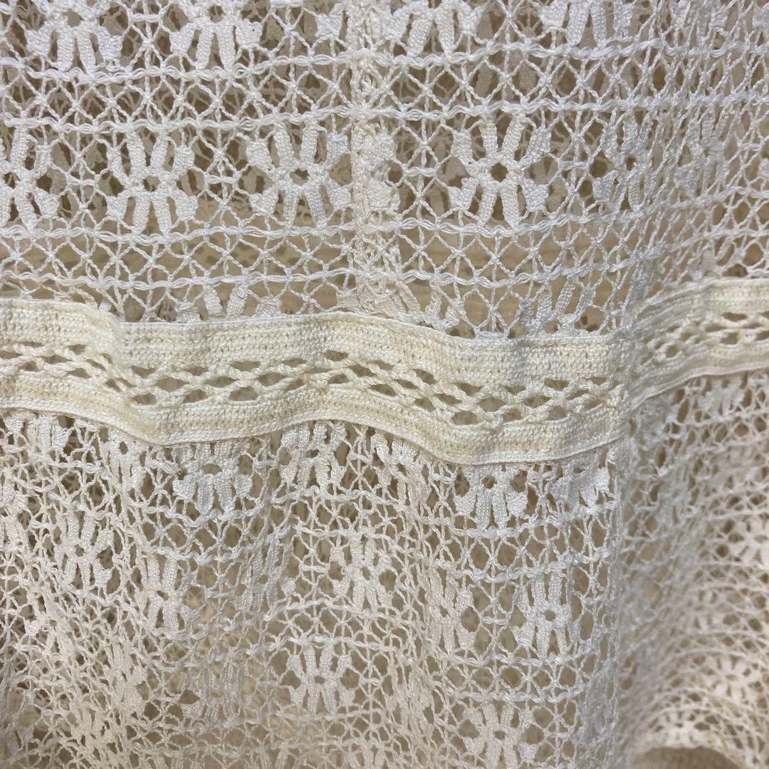 nowos レース ブラウス かぎ編み ノーウォス クロシェ