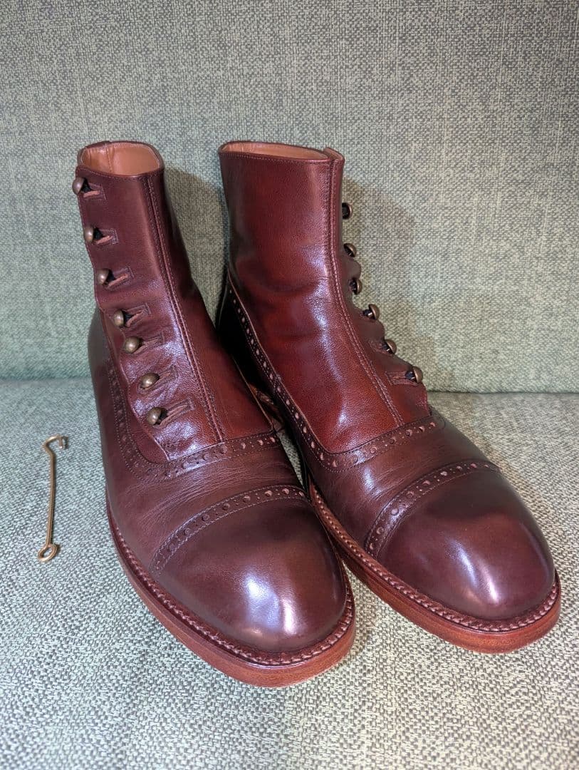 靴 chausser ButtonBoots 40 25cm DBR