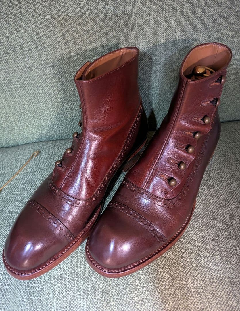靴 chausser ButtonBoots 40 25cm DBR