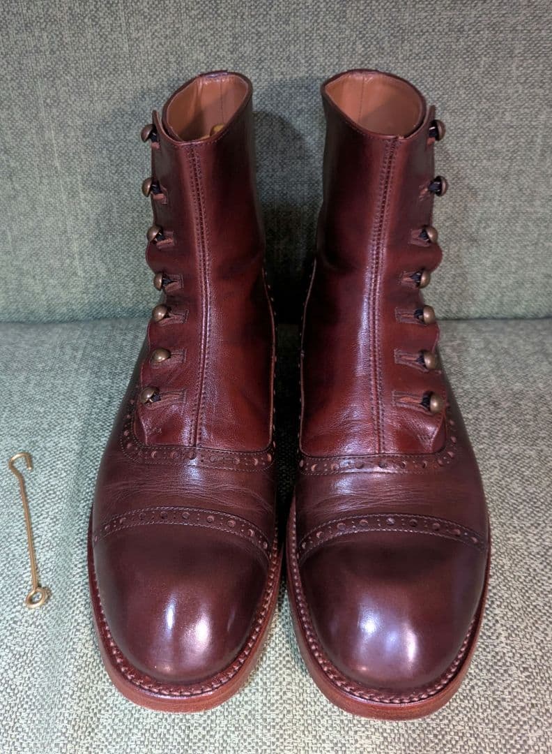 靴 chausser ButtonBoots 40 25cm DBR