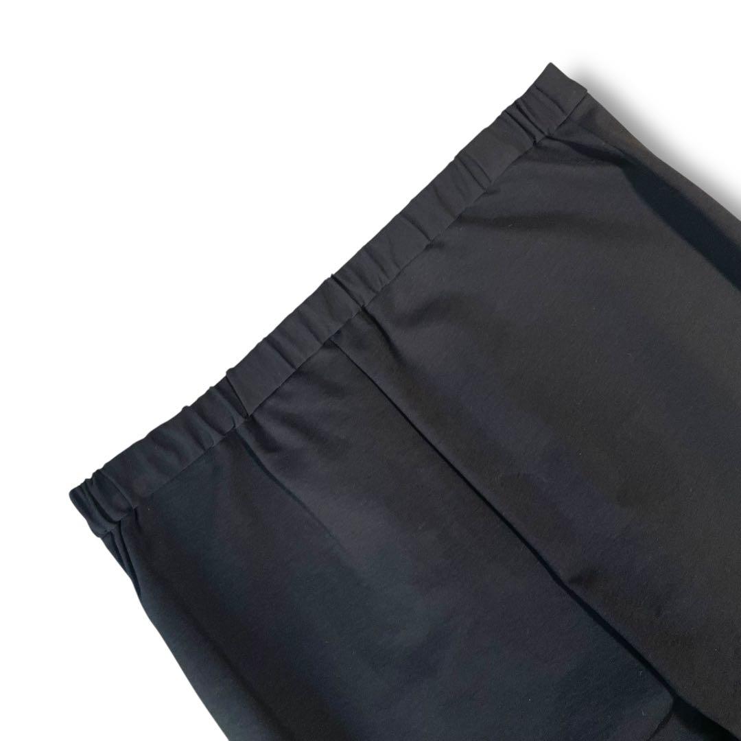 未使用級✨LE PHIL ハイストレッチフロントスリットパンツ ブラック0 現行