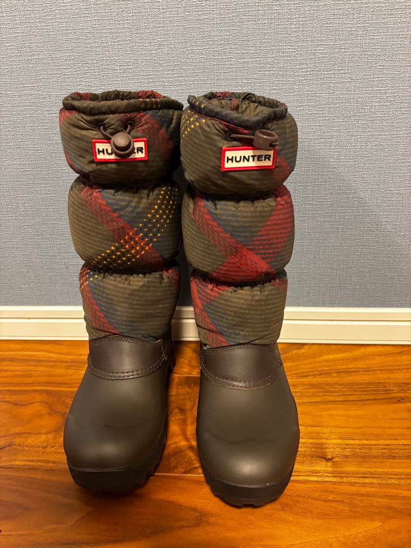 HUNTER スノーキルトチェック　24cm