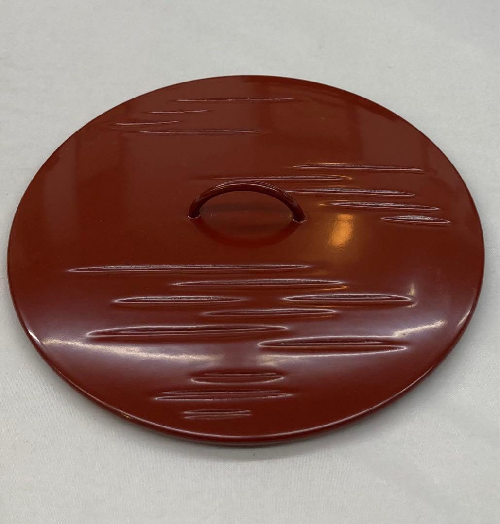 B380b 「ぼんぼり 水指」西尾瑞豊造　共箱　萬古焼　木製朱漆塗蓋付　祭夜桜